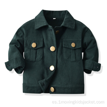 Chaqueta de solapa casual para niños nueva chaqueta de otoño